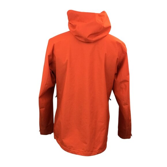 Jack Wolfskin Mens Medium Texapore Ecosphere Waterproof Hooded Jacket Orange - Picture 5 of 11